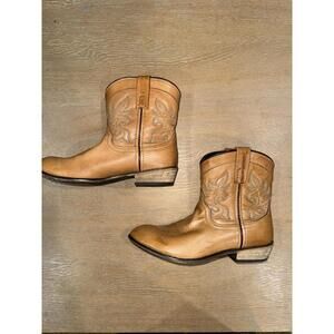 DINGO Womens Size 8.5 M  6" Willie Boot Leather Western Ankle Antique Tan DI 862